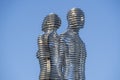 Statue of Ali and Nino on the embankment of Batumi, Georgia