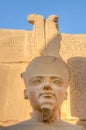 Statue of Amenophis III, Karnak Temple, Luxor, Egypt Royalty Free Stock Photo