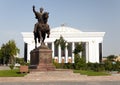 Statue of Amir Temur (Timur) on horse in Tashkent Royalty Free Stock Photo