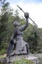 Statue of an ancient Celtic soldier