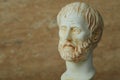 Statue of ancient Greek philosopher Aristotle. Royalty Free Stock Photo