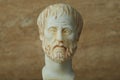 Statue of ancient Greek philosopher Aristotle. Royalty Free Stock Photo