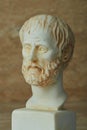 Statue of ancient Greek philosopher Aristotle.