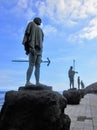 Statue of an ancient native Guanche at the Plaza de la Candelaria. Candelaria Tenerife Spain