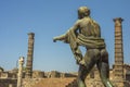 Statue at the ancient ruins of the City of Pompei, Naples, Italy Royalty Free Stock Photo