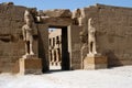 Statue in ancient temple Karnak Royalty Free Stock Photo