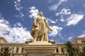 Statue of Andreas Miaoulis in Ermoupolis town hall square, Syros island, Greece