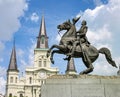 Andrew Jackson Statue in Jackson Square, New Orleans Royalty Free Stock Photo