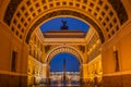 Statue of angel on the Alexandria column on Palace Square. Royalty Free Stock Photo