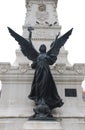 Statue of angel with cross(Portugal) Royalty Free Stock Photo