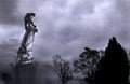 Statue of an angel in a graveyard Royalty Free Stock Photo