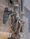 Statue of Angel inside the castle San Angelo Royalty Free Stock Photo