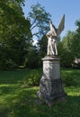 Statue of angel in old cemetery Royalty Free Stock Photo