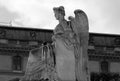 Statue angel in Paris, at a public garden.