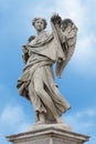 Statue of an Angel on Sant`Angelo bridge in Rome Royalty Free Stock Photo