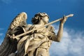 Statue of an Angel with a Spear in Rome Royalty Free Stock Photo