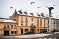 Statue of The Angel in Uzupis, neighborhood in Vilnius, Lithuania Royalty Free Stock Photo