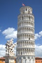 The statue of angels on Square of Miracles in Pisa, Italy