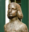 Statue of Anne Frank, Janskerkhof, Utrecht, the Netherlands