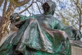 Statue of Anonymous, Notary of King Bela in the Vajdahunyad, Budapest, Hungary