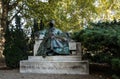 Statue of Anonymous Notary of King Bela in Vajdahunyad Castle