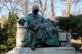 Statue of Anonymus in Budapest, Hungary