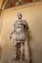 Statue of Antoninus Pius in armor - Roman artwork - Museum ChiaramÃ¹onti (Vatican Museums