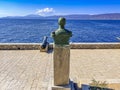 Statue of Antonios Kriezis, a captain of the Hellenic navy during the Greek War of Independence and a Prime Minister of Greece