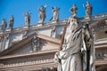 Statue of Apostle Paul in front of the Basilica of St. Peter