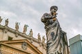 Statue of apostle Peter in front of the Basilica of St. Peter, V Royalty Free Stock Photo