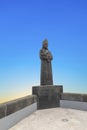 Statue of arch bishop Balduin at the bridge named by him Royalty Free Stock Photo