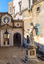 Statue of Archangel Michael in Castel Sant`Angelo, Rome, Italy