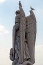 Statue of the Archangel Michael near the Basilica of Guadalupe in Mexico City Royalty Free Stock Photo