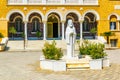 Statue of archbishop Makarios - the first president of Cyprus, Nicosia Royalty Free Stock Photo