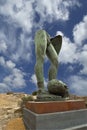 Statue in the archeological area of Agrigento Royalty Free Stock Photo