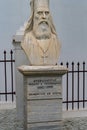 Statue of the Archimandrite Michail Mavromaras in Tinos island, Cyclades, Greece