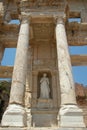 Statue of Arete at Celcus Library in Ephesus, Turkey Royalty Free Stock Photo