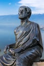 Statue of Aristotle a great greek philosopher Royalty Free Stock Photo