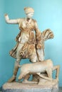 Statue of Artemis killing a deer, Delos island, Mykonos