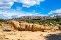 Statue of Atlas in the Temple of Olympian Zeus, Agrigento, Sicily, Italy