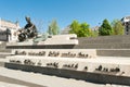 Statue of famous hungarian poet Attila Jozsef