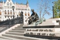 Statue of famous hungarian poet Attila Jozsef