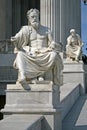 Statue of Austrian Parliament Building, Vienna, Austria Royalty Free Stock Photo