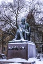 Statue of author Aleksis Kivi, Helsinki Finland