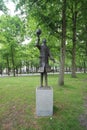 Statue of author Louis Couperus at the Lange Voorhout in The Hague, the netherlands