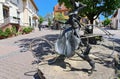 Bertha Benz statue, Wiesloch, Germany.