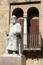 Statue of Averroes in Cordoba Royalty Free Stock Photo