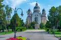 The Statue of Avram Iancu in Romanian town Targu Mures