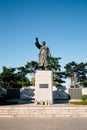 Statue of Baekbeom Kim Gu in Seoul, Korea