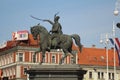 The statue of the Ban Jelacic in Zagreb